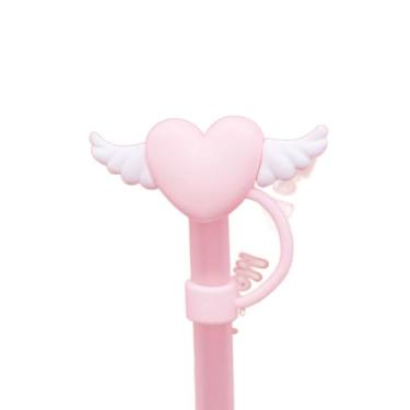 Imagem de Tampão de canudo de silicone para copos criativo com pontas de canudo de silicone acessórios para copos tampa de canudo