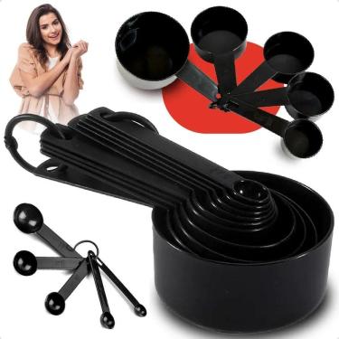 Imagem de 2X Kit 1 Jogo Xícaras E Colheres Medidoras Rece