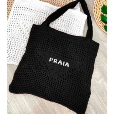 Imagem de Bolsa estilo sacola moda praia alça de ombro-Unissex