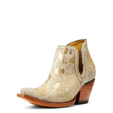 Imagem de ARIAT Bota Country Feminina Dixon Haircalf, Cabelo branco metálico, 6