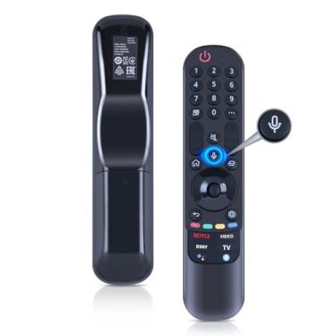 Imagem de Substituição MR21GC AN-MR21GC Controle remoto por voz para LG Smart Magic 2021 OLED TV G1 C1 A1 Series QNED Mini-LED TV QNED99 QNED90 Series NanoCell TV QNED99 QNED90 NANO75 NANO80 NANO85 Series
