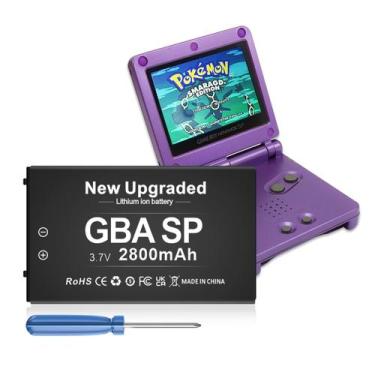 Imagem de Bateria SHENMZ GBA SP 2800mAh para Nintendo Gameboy Advance SP
