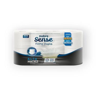 Imagem de Papel Higienico 10Cmx30M Fd C/16  F.Dupla Nobre