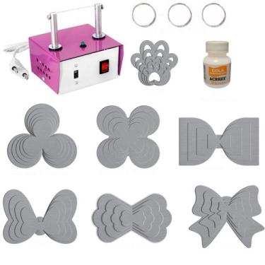 Imagem de Máquina De Cortar Fita Fuxico Camélia Gravata Cola Laço - Artmaq