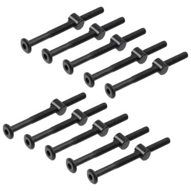 Imagem de KUMGROT Kit de parafusos e porcas de 3,23 polegadas, kits de ferragens de substituição de parafusos sextavados de aço carbono para montagem de eletrodomésticos e instalação de móveis, 10 peças