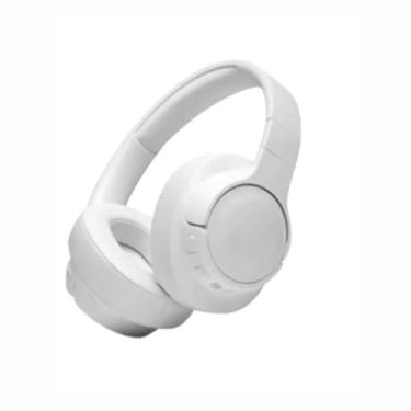 Imagem de Fone De Ouvido Bluetooth 5.3 Headphone Sem Fio Fone Corrida Academia Com Cancelamento de Ruído On-ear Dobrável Qualidade PREMIUM (Branco)