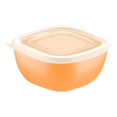 Imagem de Pote Tramontina Mixcolor com tampa 600ml vasilha de plastico Polipropileno cor sortida