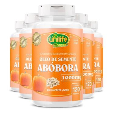 Imagem de Kit 5 óleo De Semente De Abóbora Unilife 120 Cápsulas
