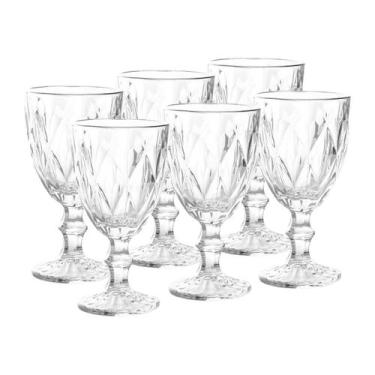 Imagem de Conjunto de Taças Cristal Ecológico Diamante 330ml com 12 Peças - Bela