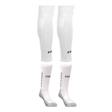 Imagem de Kit Meia Antiderrapante + Canelito Pró Meião Cortado Sem Pé - Finta, B