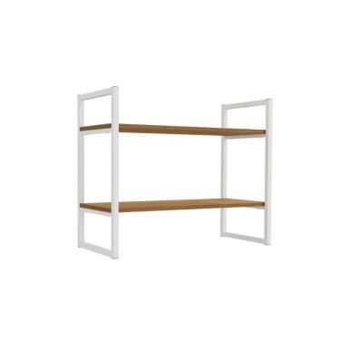 Imagem de Prateleira Quarto Solteiro Industrial Li008 Canela-branco - Kappesberg