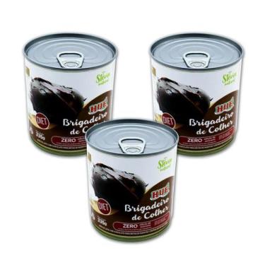 Imagem de Brigadeiro de colher diet lata 335g hué - kit 3 unidades - HUE