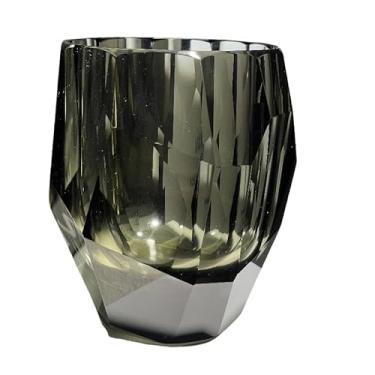 Imagem de suigetsu Copo de uísque de cristal cortado à mão 320 ml estilo Edo copos de uísque -Cocktail-vodka-Beer Copos de bebida em caixa de presente (Cullinan)