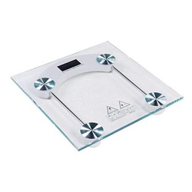 Imagem de BALANÇA DIGITAL VIDRO TEMPERADO PARA BANHEIRO QUADRADA CAPACIDADE 180 KG