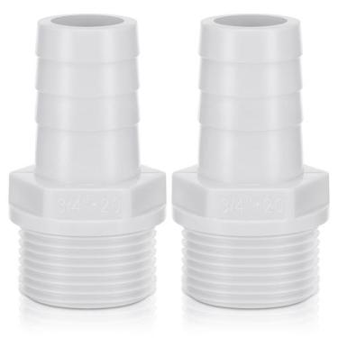 Imagem de Adaptador de encaixe de tubo de PVC Conexões de mangueira farpada 2 pe