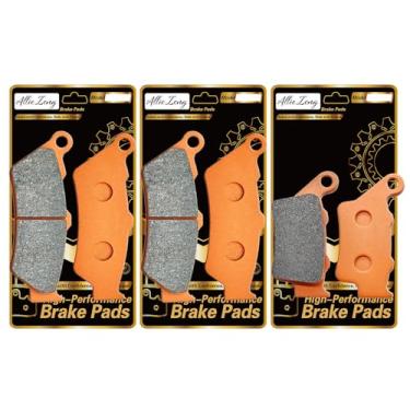 Imagem de Pastilhas de freio dianteiras traseiras de fibra de carbono compatíveis com/para BMW F 700 GS 13-17 F 800 GS ADVENTURE 12-17 FA209F FA209F FA213R