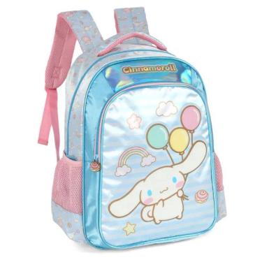 Imagem de Mochila Costas Escolar Amigo Hello Kitty Juvenil Grande Azul