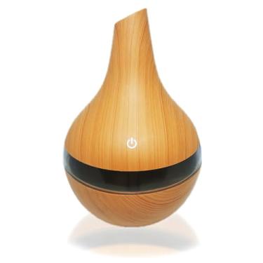 Imagem de Difusor Ultrassônico LED, Umidificador de Ar com 7 Cores, Design Gota, USB, 200ml, Bivolt, Material ABS+PP, 16x10x10cm, com Cabo USB e Refil Extra