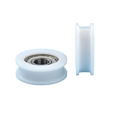 Imagem de 10 x 35 x 12,5 roda de rolamento ranhurada tipo 6000 pacote de roda de poliacetileno pompom poliacetileno roda guia nylon 10 peças
