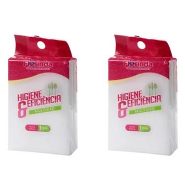 Imagem de Esponja Magica Limpeza Cozinha Tia Manchas 2 Unidades