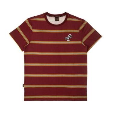 Imagem de Camiseta Santa Cruz Especial Dawes Striped - Vermelho Bordô-Masculino