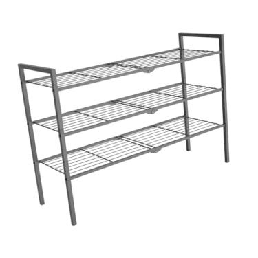 Imagem de YWJLQH Organizador de Prateleira de Sapatos Expansível para Armário, Plantador, Solução de Armazenamento de Entrada, 3 camadas