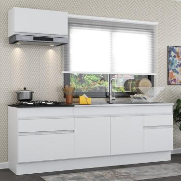Imagem de Armário De Cozinha Compacta Com Rodapé Mp2109.891 Branco
