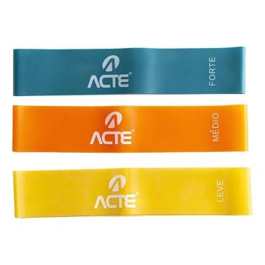 Imagem de Kit Mini Band Elásticos 3 Intensidades Leve, Médio E Forte T