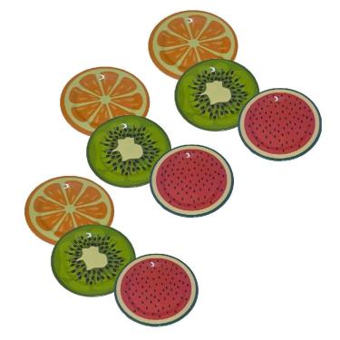 Imagem de Conjunto 9 Pratos de Fruta Em Melamina Para Jantar 25cm