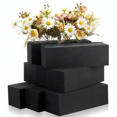 Imagem de QUIXELL-SH Blocos de espuma florais reutilizáveis para arranjos de flores artificiais, resistentes ao clima, 12 peças, 22 x 7,6 x 7,6 cm, para decoração de casa de casamento ao ar livre (30,5 cm, 23,5