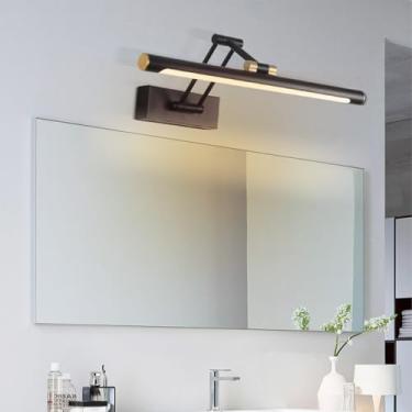 Imagem de GZZBMY Luz de Espelho LED Banheiro Moderno Lâmpadas de Parede 180° Rotação Lâmpadas de Espelho Iluminação de Imagem Dobrável Iluminação de Parede para Sala de Estar Penteadeira Quarto Banheiro (Luz