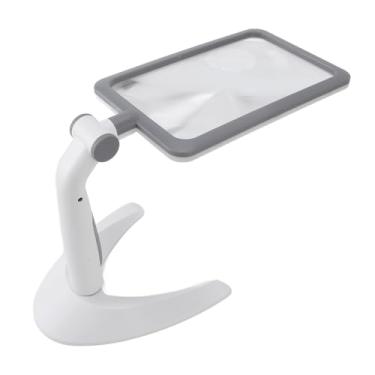 Imagem de Ymiko Lupa LED Ajustável Com 48 Lâmpadas, Ampliação de 2,5X, 3 Configurações de Temperatura de Cor, Suporte Giratório para Leitura, Assistência para Visão Subnormal (#12)