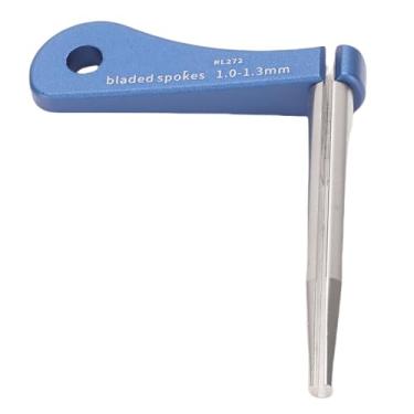 Imagem de RiToEasysports Ferramenta de Reparo de Raio de Roda, Suporte de Raio de Aço de Liga de Alumínio para Planos de 1-1,3 Mm, Ajustador de Ajuste de Roda de Bicicleta Profissional para Bicicletas de