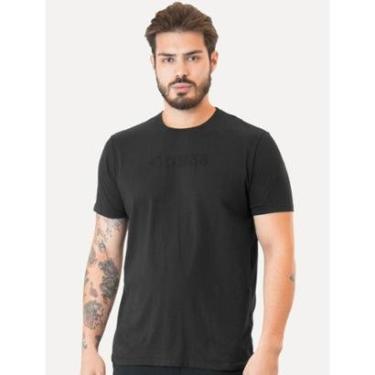 Imagem de Camiseta Guess Masculina Logo Bordado Preta-Masculino