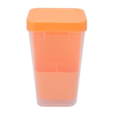 Imagem de Diydeg Recipiente de Coentro, Caixa de Armazenamento Reutilizável Transparente de Plástico Com Vedação Eficaz para Cozinha de Geladeira, Protetor de Ervas de Qualidade Alimentar para (Laranja)