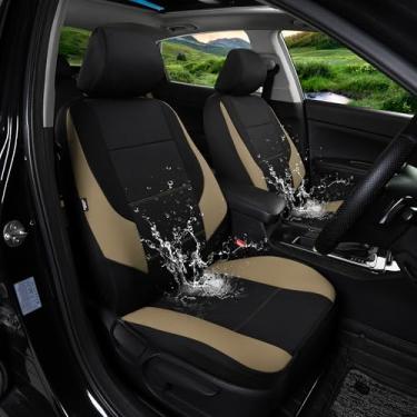 Imagem de GIANT PANDA Conjunto completo de capas de assento de carro de neoprene para Toyota Rav4 Camry Corolla Prius, à prova de vazamento e à prova d'água protetor de assento de carro dianteiro e traseiro