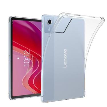 Imagem de SFFINE Capa transparente compatível com tablet Lenovo Idea Tab Plus/Lenovo Tab K12 (TB-365FC), capa transparente fina e macia de gel de silicone TPU