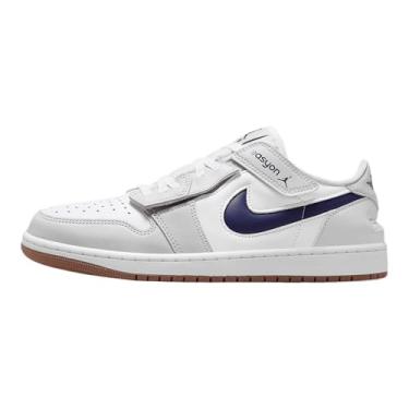 Imagem de Tênis masculino Air Jordan 1 Low EasyOn (DM1206-146, branco/cinza neutro/marrom médio/azul marinho), Branco/cinza neutro/marrom médio/azul-marinho, 40