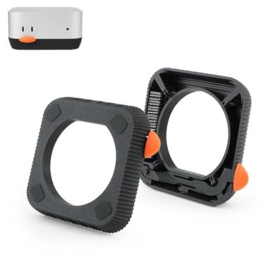 Imagem de FKBAightccy Suporte base para Mac mini M4 Suporte de dissipação de calor Dock para Mac Mini Desktop Mount Dock Acessórios Preto