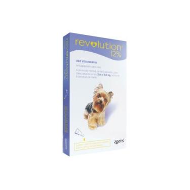Imagem de Antipulgas Revolution Zoetis 12% para Cães de 2,6kg a 5kg 0.25ml