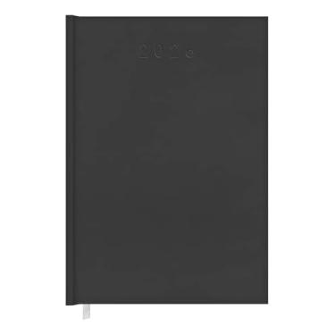 Imagem de Agenda Diária de Planejamento 13,8 x 20,0 cm Capa Dura Preto Jaspe Redoma