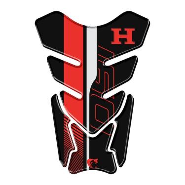Imagem de Protetor Tanque Resinado 3d Compativel Cg Titan 160 Vermelho Cor Preto