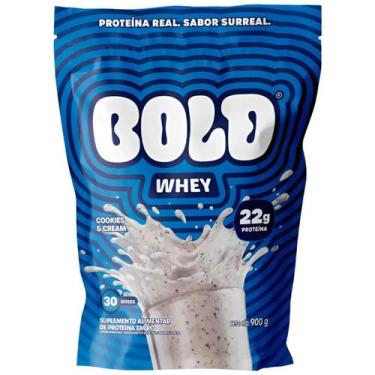 Imagem de Whey protein 22g concentrado cookies cream cremoso 900g bold
