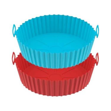 Imagem de Forma Assadeira Para Fritadeira Air Fryer Em Silicone Flexível Lavável(2)