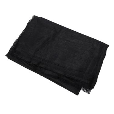 Imagem de Cryfokt Pano Protetor para Alto-falante, Estilo retrô, à Prova de Poeira, 150x50cm, Tecido de Malha para Home Theaters, Alto-falantes Grandes, de Palco (Preto)