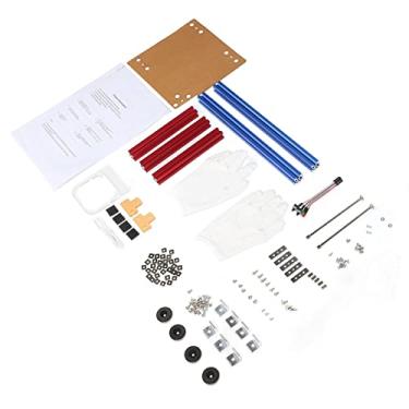 Imagem de KIMISS Suporte de Caixa Aberta para Computador ITX - Liga de Alumínio DIY Split e para Melhor Dissipação de Calor, Suporta Fonte de Alimentação ATX e Placas-mãe ITX - Ideal para Configuração (Azul