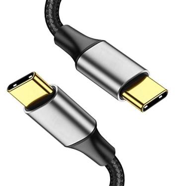 Imagem de BELIPRO Cabo USB C para USB C 3.1 geração 2, transferência de dados de 10 Gbps, cabo de monitor de saída de vídeo 4K 100W PD, carregamento rápido compatível com Thunderbolt 3, MacBook Pro, iPad Pro