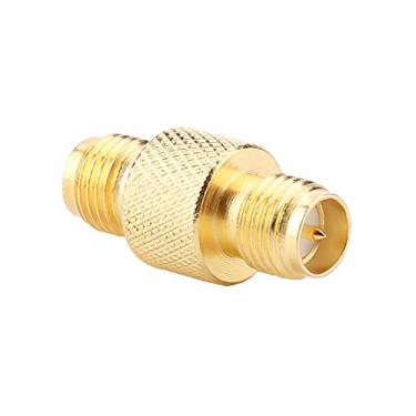 Imagem de Cryfokt Durável 2 Pces Sma Fêmea para Rp Sma Fêmea Conector Rf Adaptador Coaxial Largura de Banda de Freqüência Larga 9g para Conexão Rf