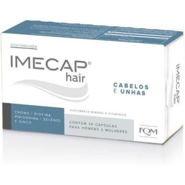 Imagem de Imecap Hair Antiqueda C/30 Cápsulas - Cabelos E Unhas - FQM