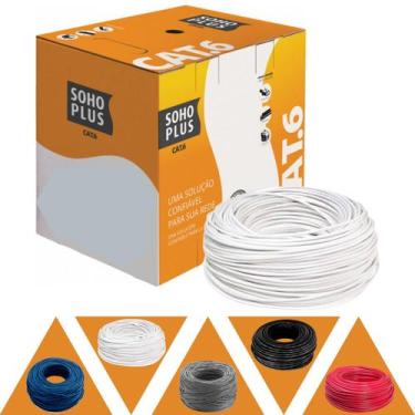 Imagem de Cabo De Rede Internet Furukawa Soho Plus Cat6 150 Mt Branco